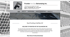 Desktop Screenshot of frontiergalvanizing.com